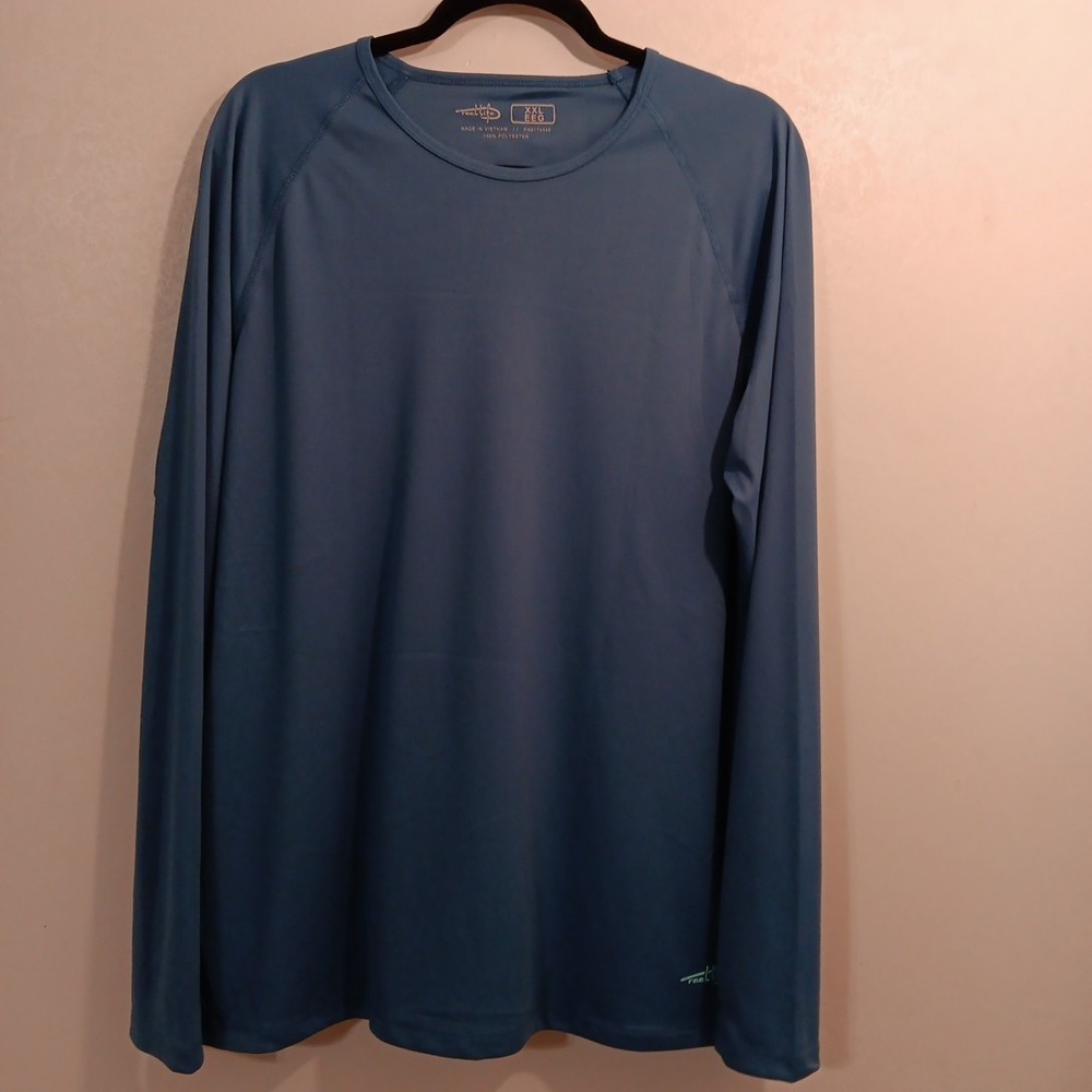 Reel Life Women's Long Sleeved Jax Shirt Sz XXL Dark Blue UV Protection Beach